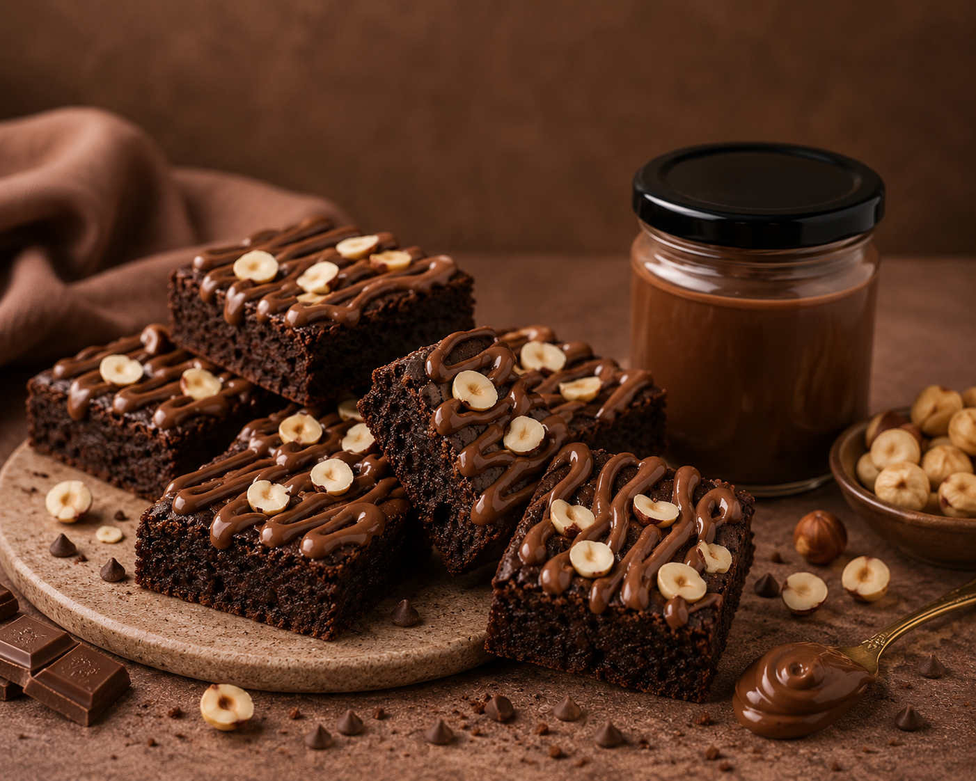 NUTELLA BROWNIE 6 PCS