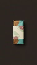 Aqua pistachio praline chocolate bar